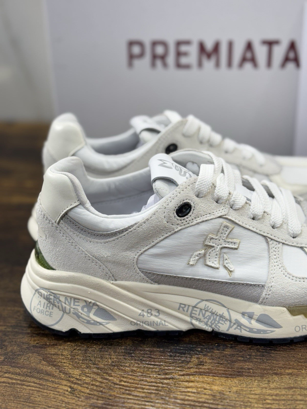 Premiata Sneaker Mased 7823    Pelle Bianca Casual Premiata Scarpa Donna 37