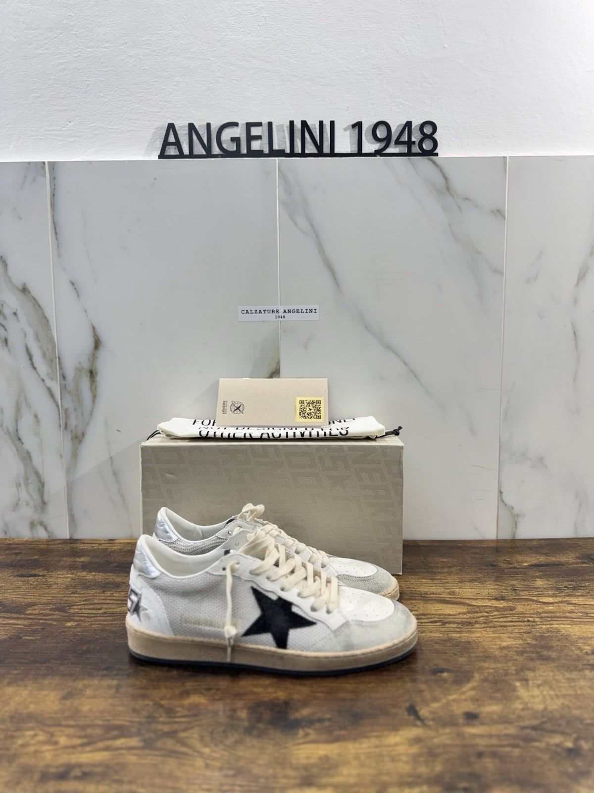 Golden Goose Ball Star Sneaker Uomo Light Silver Black Luxury  Golden Goose 40