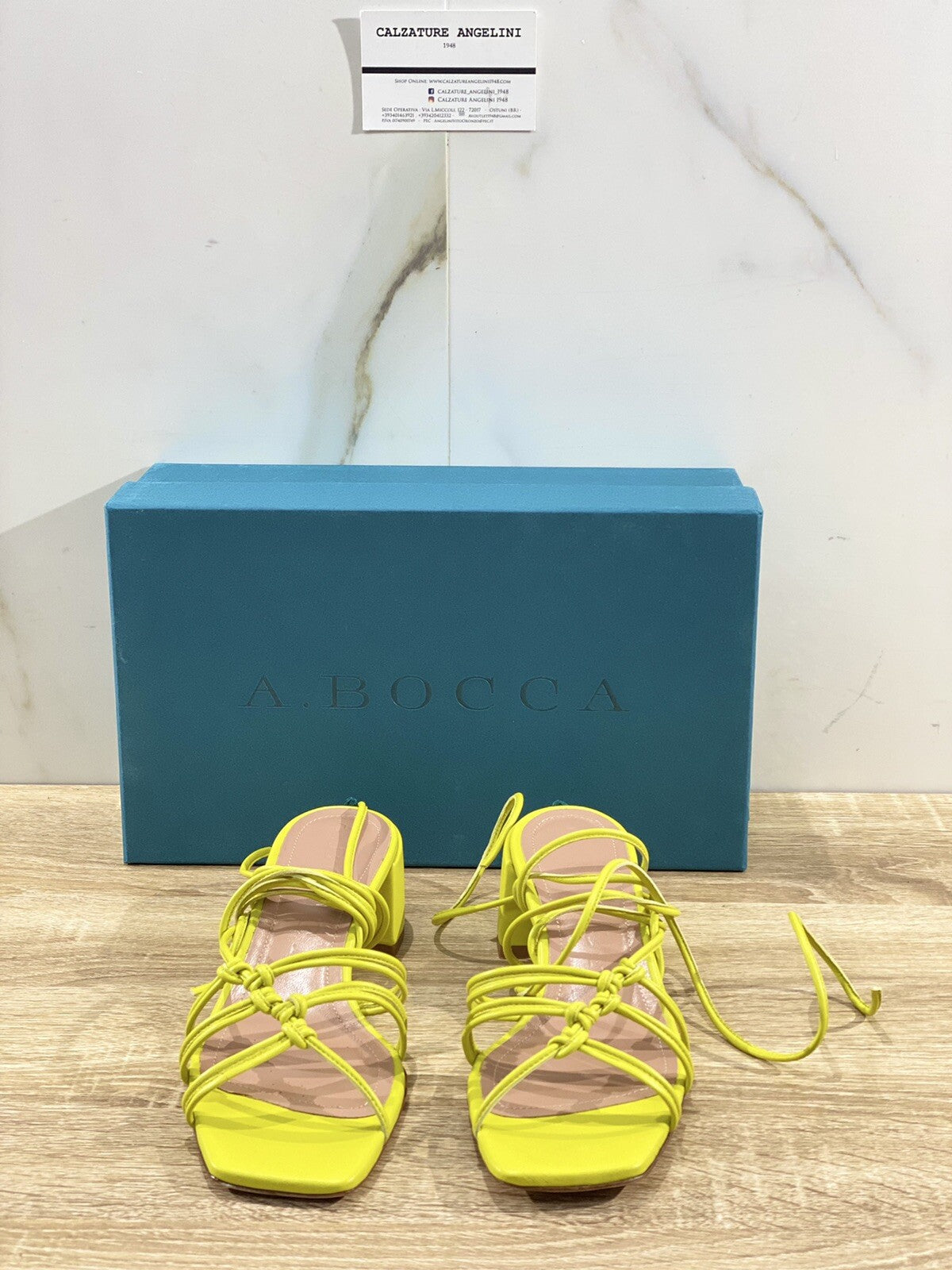 A.bocca Sandalo Donna AB2292 In Pelle Like  Luxury Woman Shoes 37