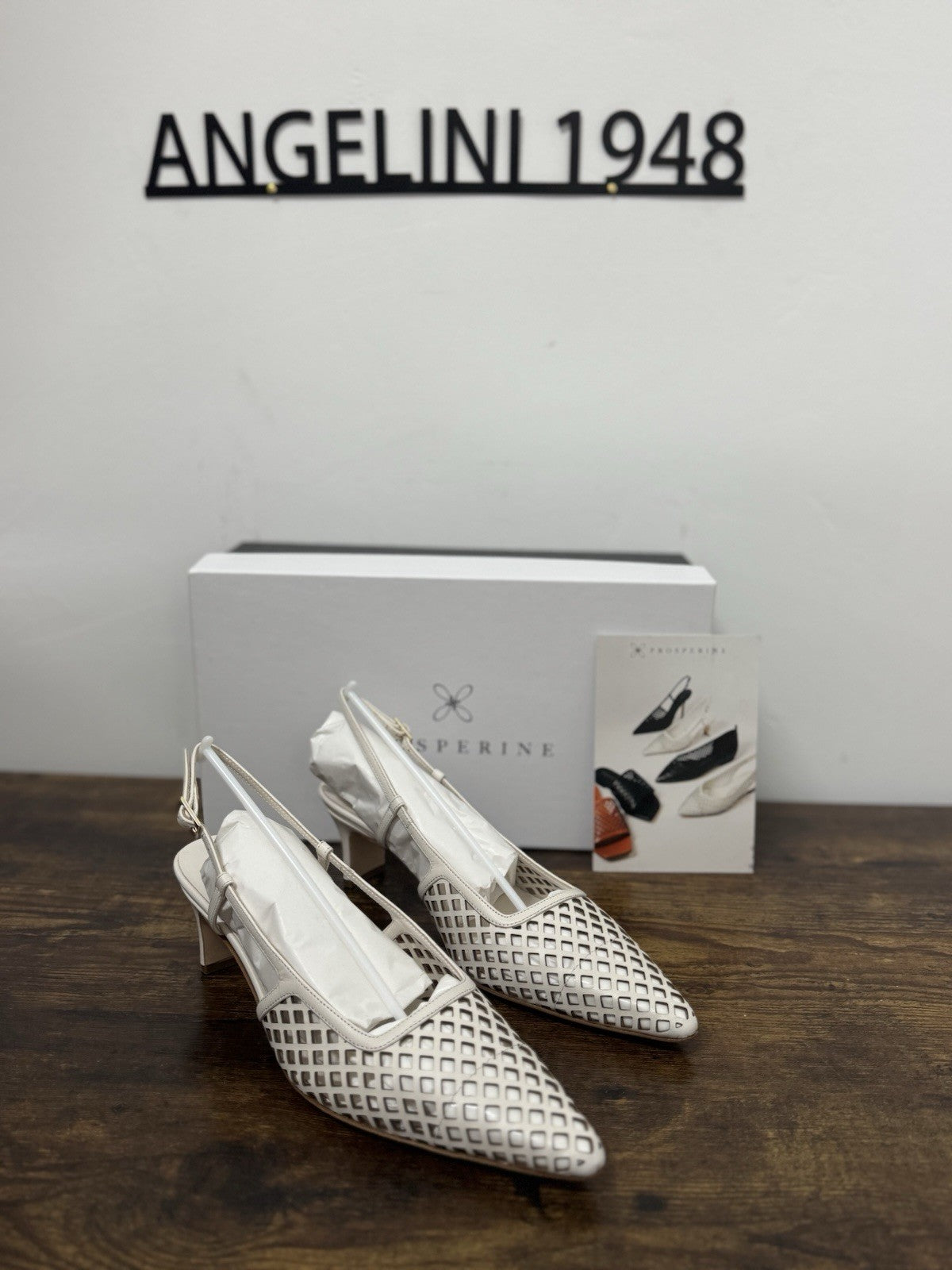 Prosperine Sling Back Pelle Bianca Traforata   Casual Prosperine Donna 38