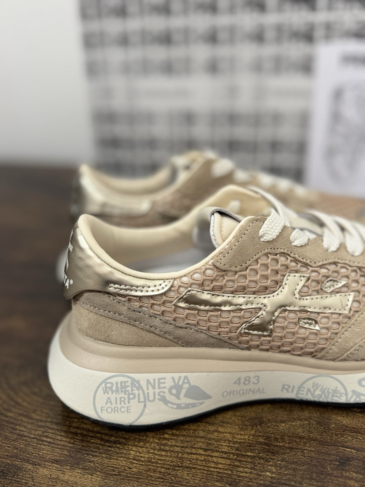 Premiata Lauryn Sneaker Suede Beige  Casual Premiata Donna 36