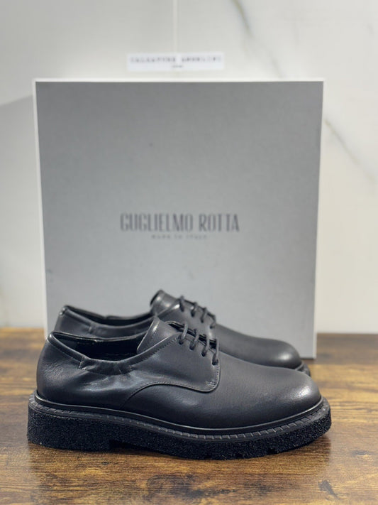 Guglielmo Rotta Derby  Donna Pelle Nero Extra Light Made In Italy 41