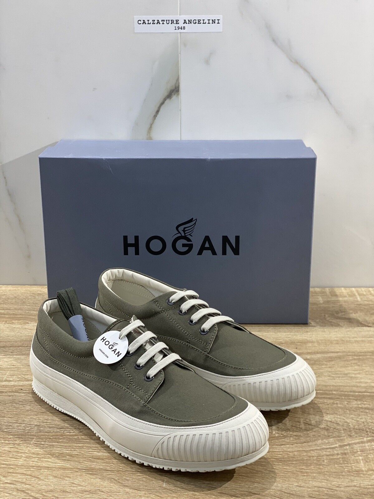 Hogan H258 traditional scarpa uomo Verde Military  luxury men shoe hogan 44