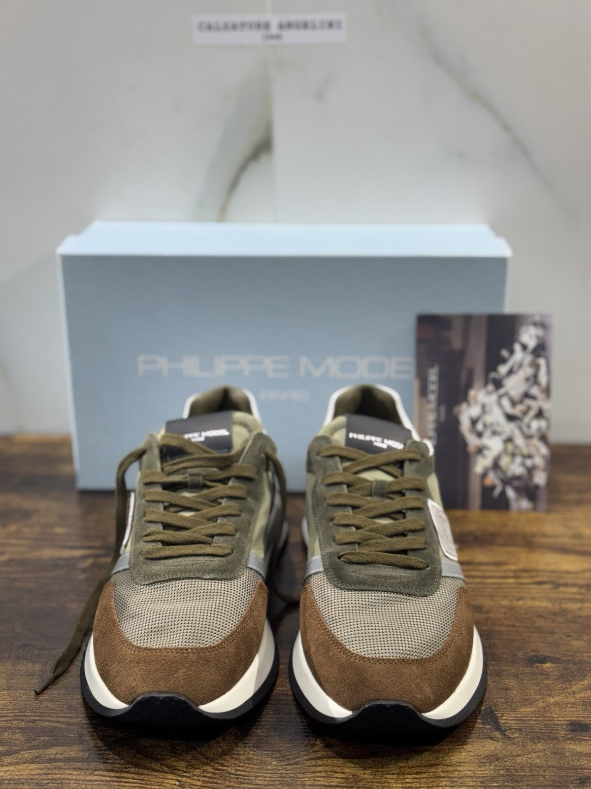 Philippe Model Sneaker Uomo Antibes Suede Verdone  41