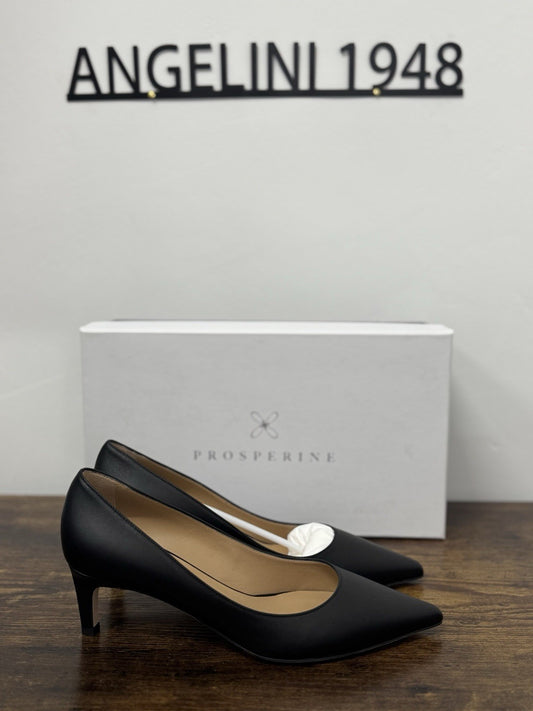Prosperine Décolleté Pelle  Nero Con Tacco  Scarpa Donna 39