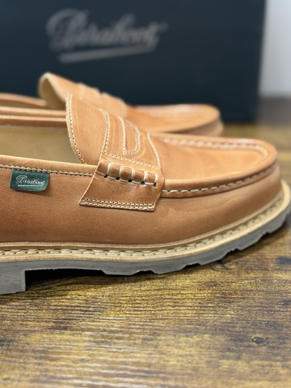 Paraboot Mocassino Reims Pelle Camel Vegetale Casual Paraboot Original Uomo 41