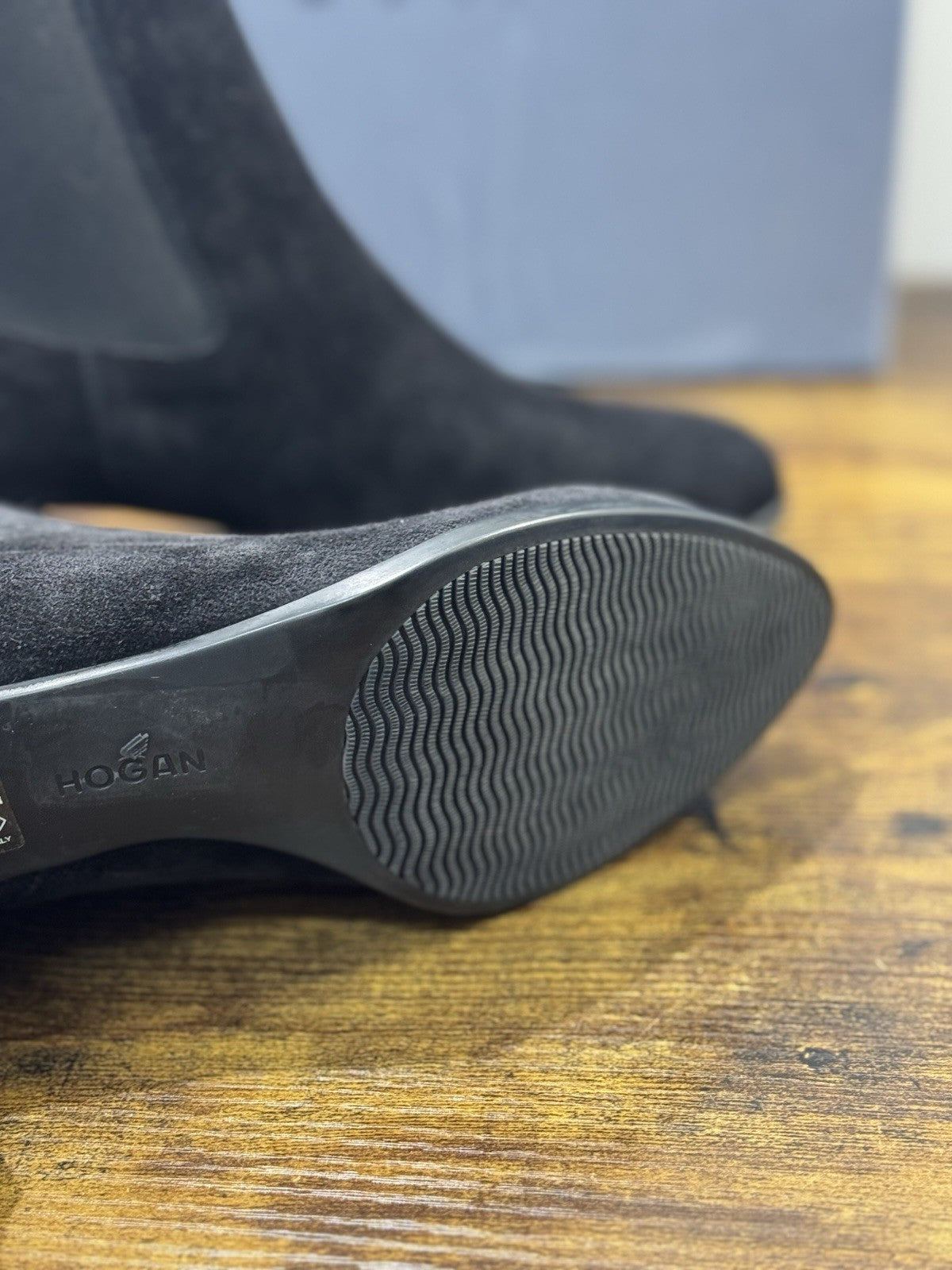 Hogan   Stivaletto  Suede Nero  Con Tacco Casual Hogan Donna 40