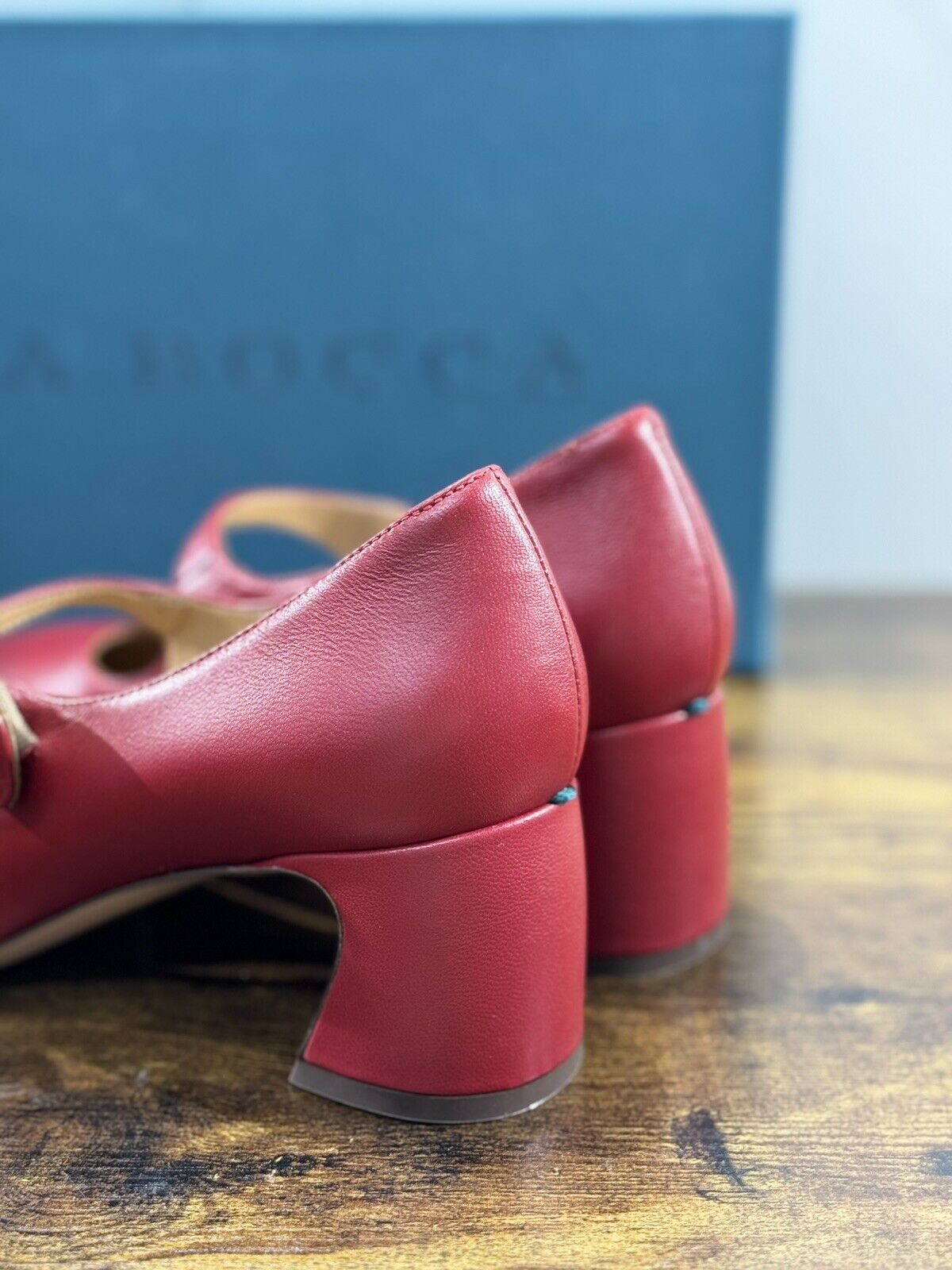 A.Bocca Two For Love Scarpa Donna Pelle   Rosso    Con Tacco Luxury 38.5