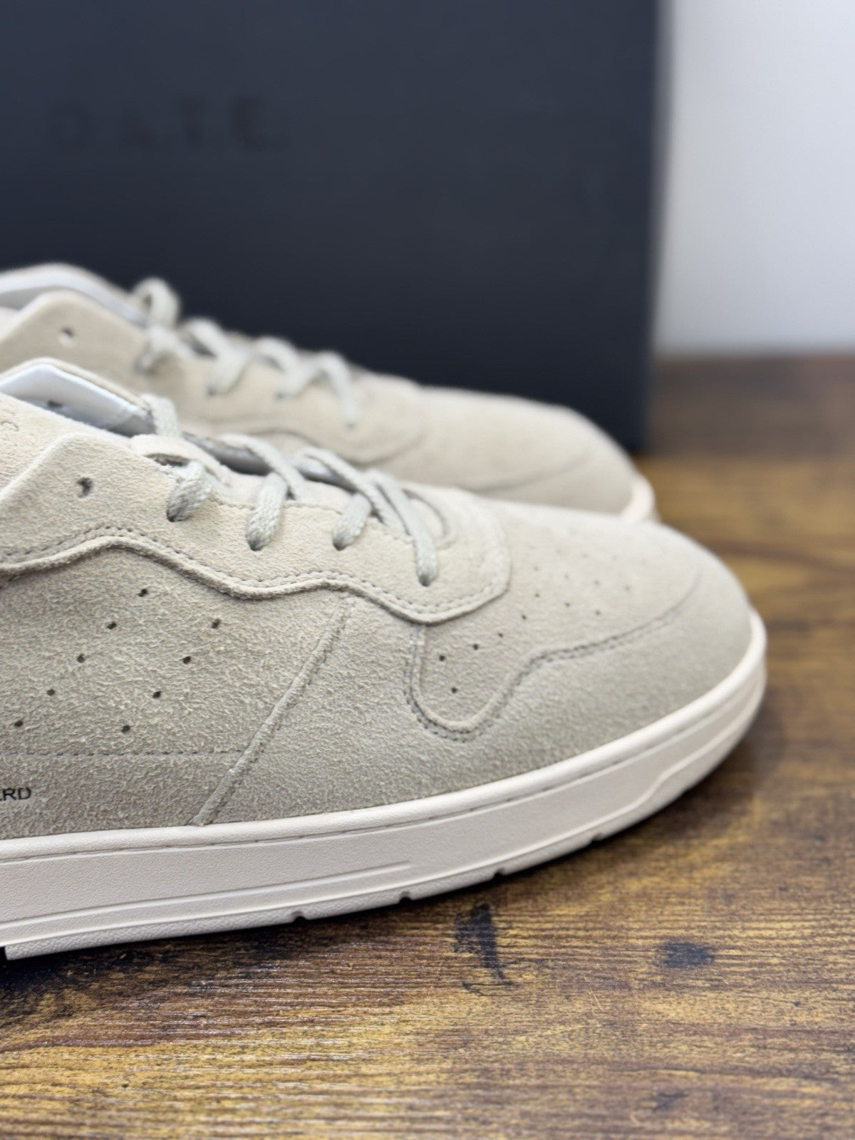 D.A.T.E Court 2.0 Sneaker Suede Beige Casual Uomo 43
