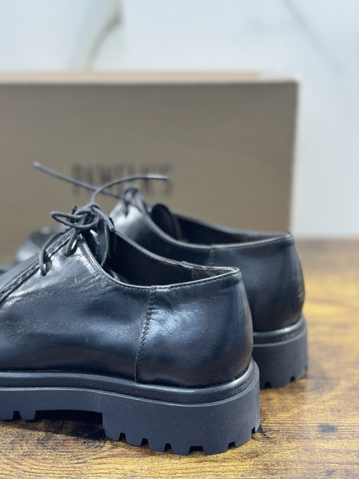 Pawelk’s Derby  Uomo Pelle Nero  Hand Made  In Italy Derby 39