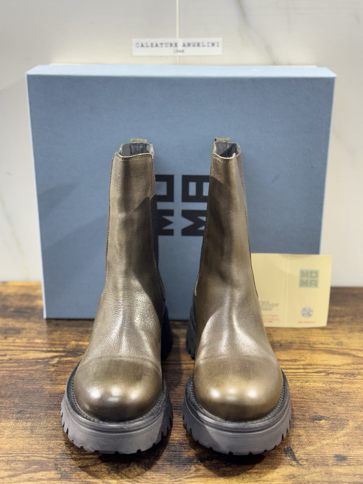Moma Chelsea Boot Verdone    Fatto A Mano In Italia Luxury Moma Boot Donna 40
