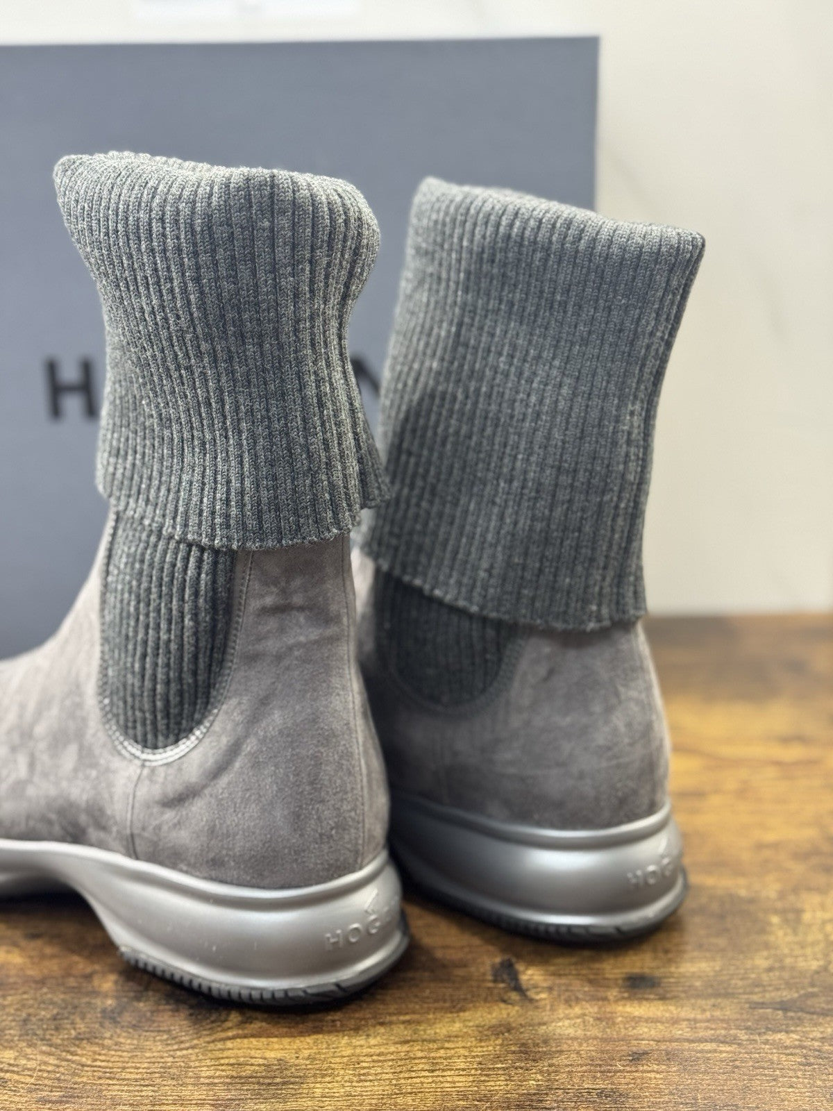 Hogan Interactive Stivaletto Lana Suede Grigio         Casual Hogan Donna 40