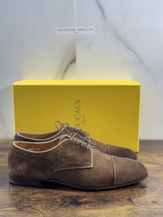 Doucal’s Scarpa Uomo Derby Oxford Pelle Suede   Luxury Men Doucal’s Shoes 44
