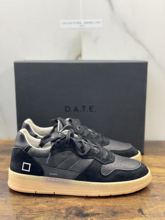 D.A.T.E Court 2.0 Sneaker Pelle Nero  Casual Uomo 41