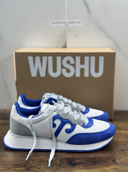 Wushu Ruyi Sneaker Uomo Casual Bianco Azzurro 41