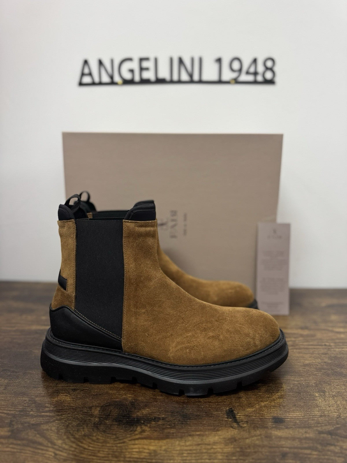 Fabi Chelsea Boot Suede Tabacco Extra Light Casual Fabi Uomo 41