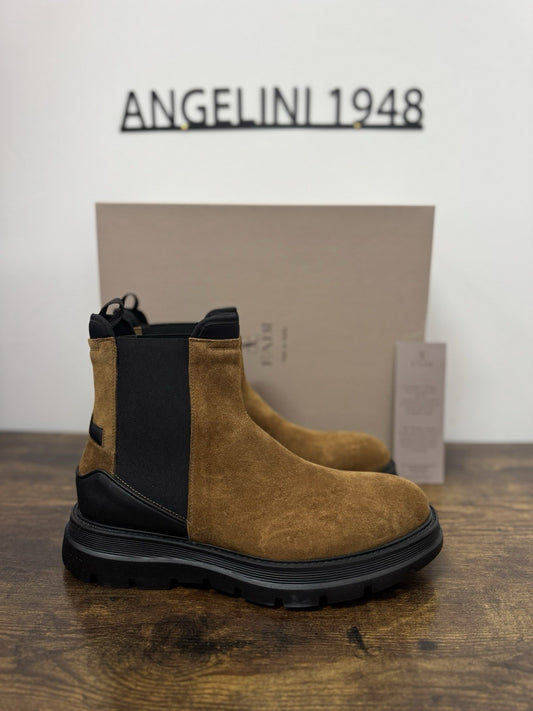 Fabi Chelsea Boot Suede Tabacco Extra Light Casual Fabi Uomo 41