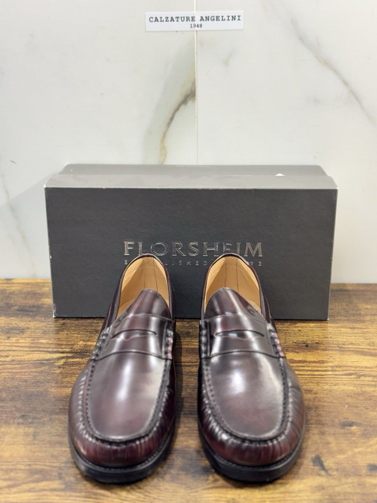 Florsheim Mocassino Pelle Bordo’ Spazzolato Casual Loafer Uomo 44