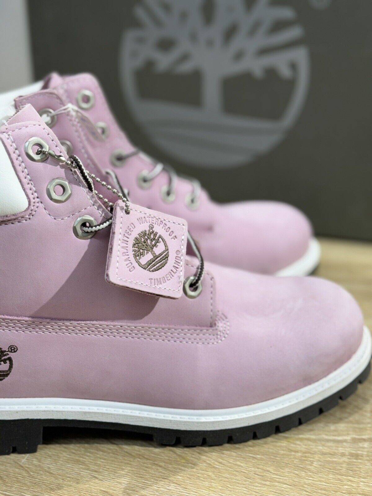 Timberland 6 Inch Pelle  Donna  Boot Pink Pelle Timberland Icon Waterproof 40