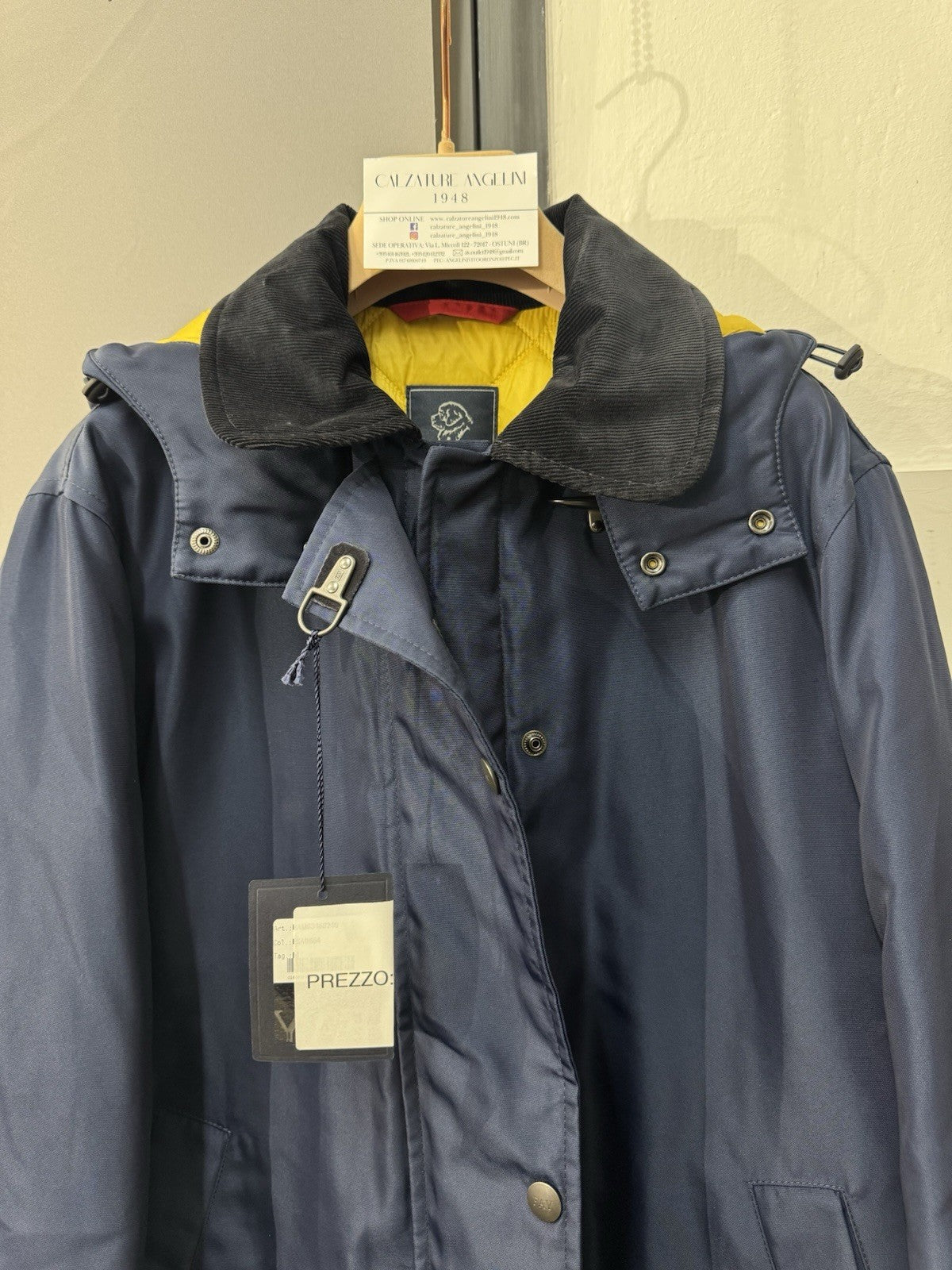 Fay Giubbotto Blu Con Cappuccio  Luxury Fay Uomo XL