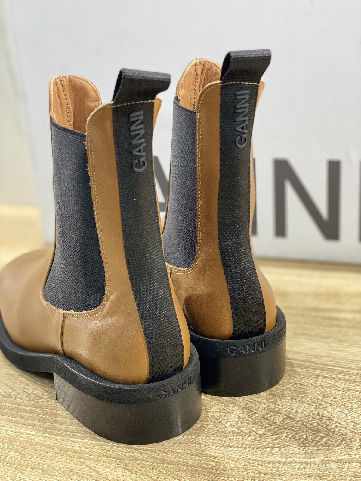 Gannì  Chelsea Boot Donna Pelle Cuoio Chelsea Mid Boot Woman 41