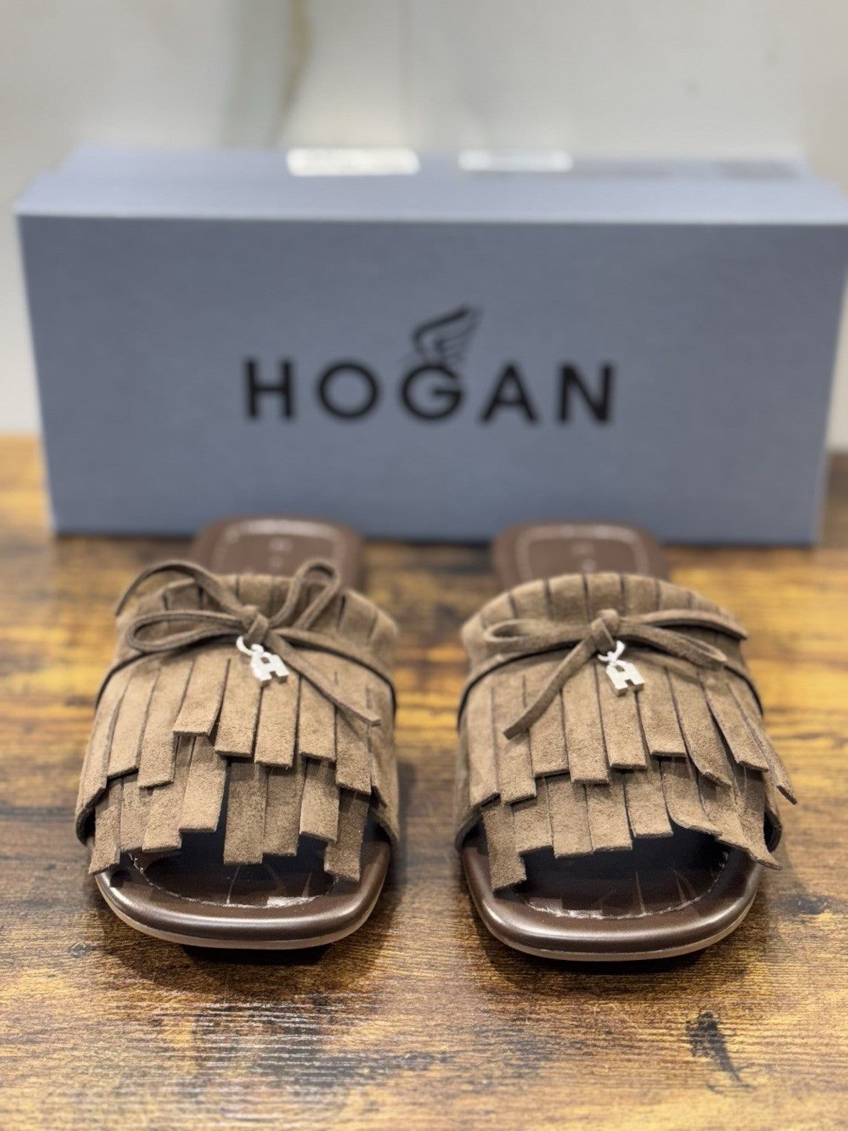 Hogan H685 Sandalo Suede T Moro  Casual Hogan Donna 36