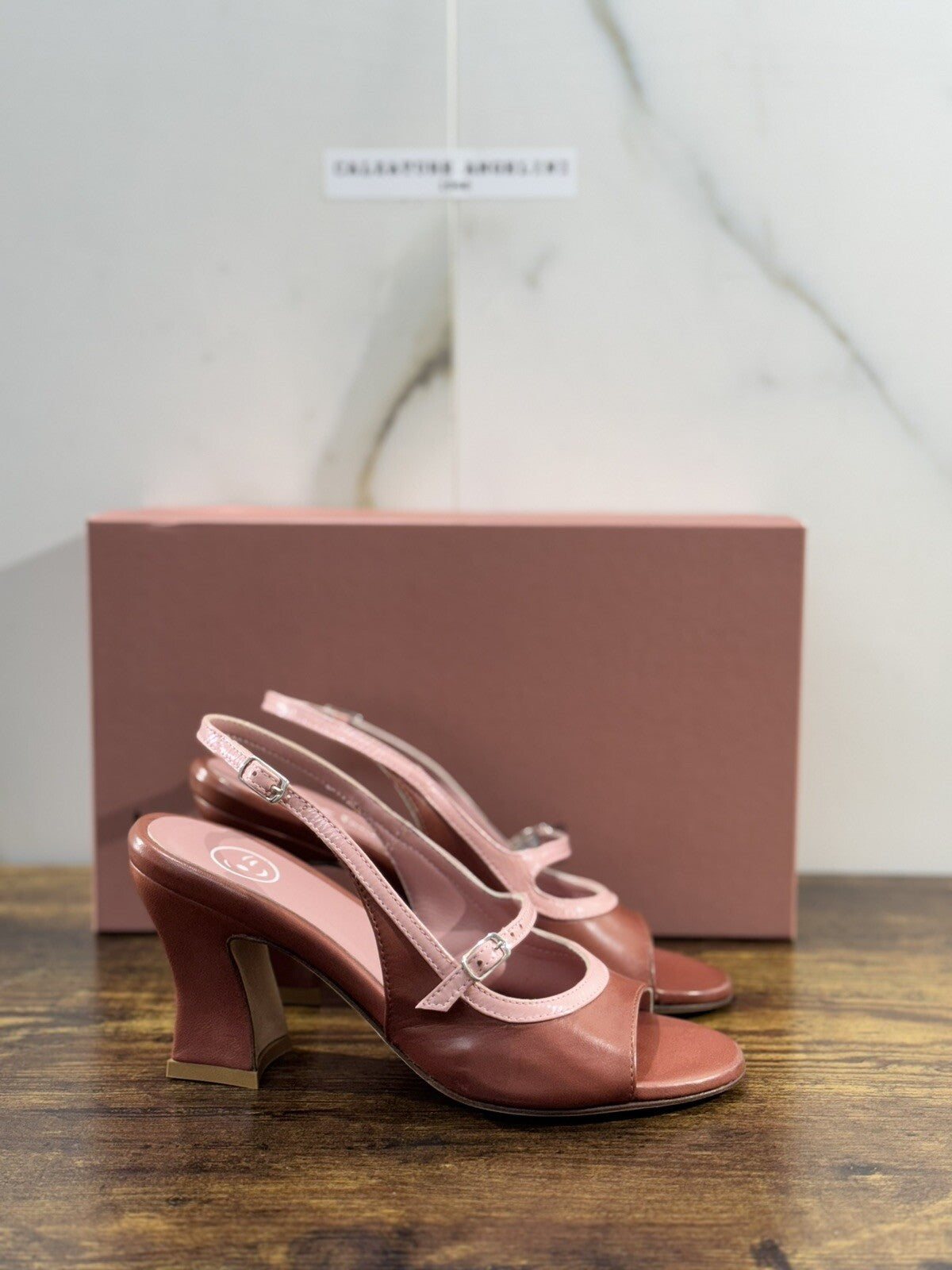 Lorena Paggi Sandalo Donna In Pelle Rose Antico  Super Soft Made In Italy 40