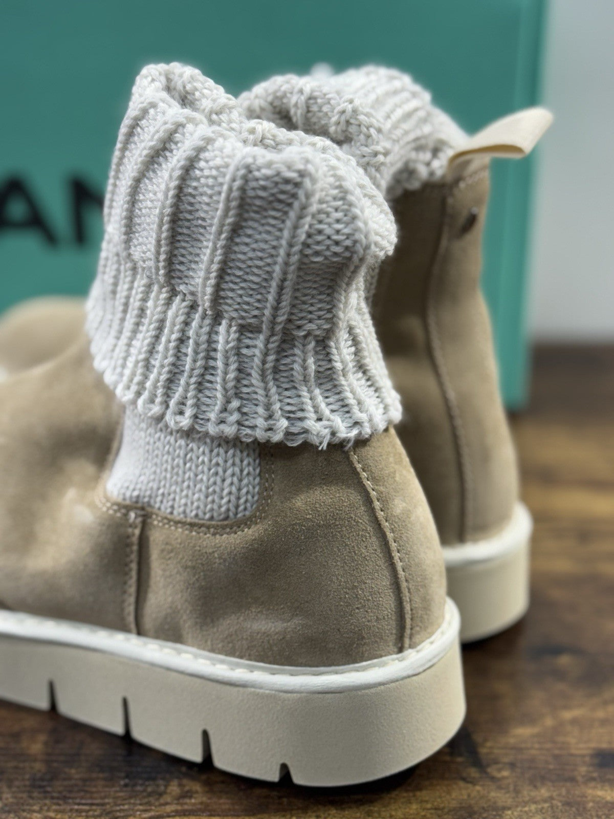 Panchic Beatle Boot Extra Light   Donna  Suede Beige   Causal Shoes   Panchic 41