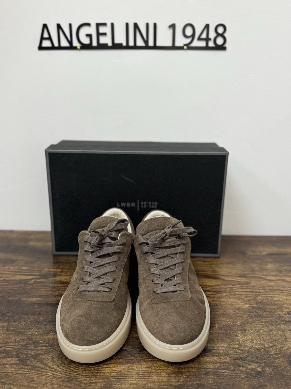Low Brand Sneaker Pelle Suede Tortora  Casual Uomo 44