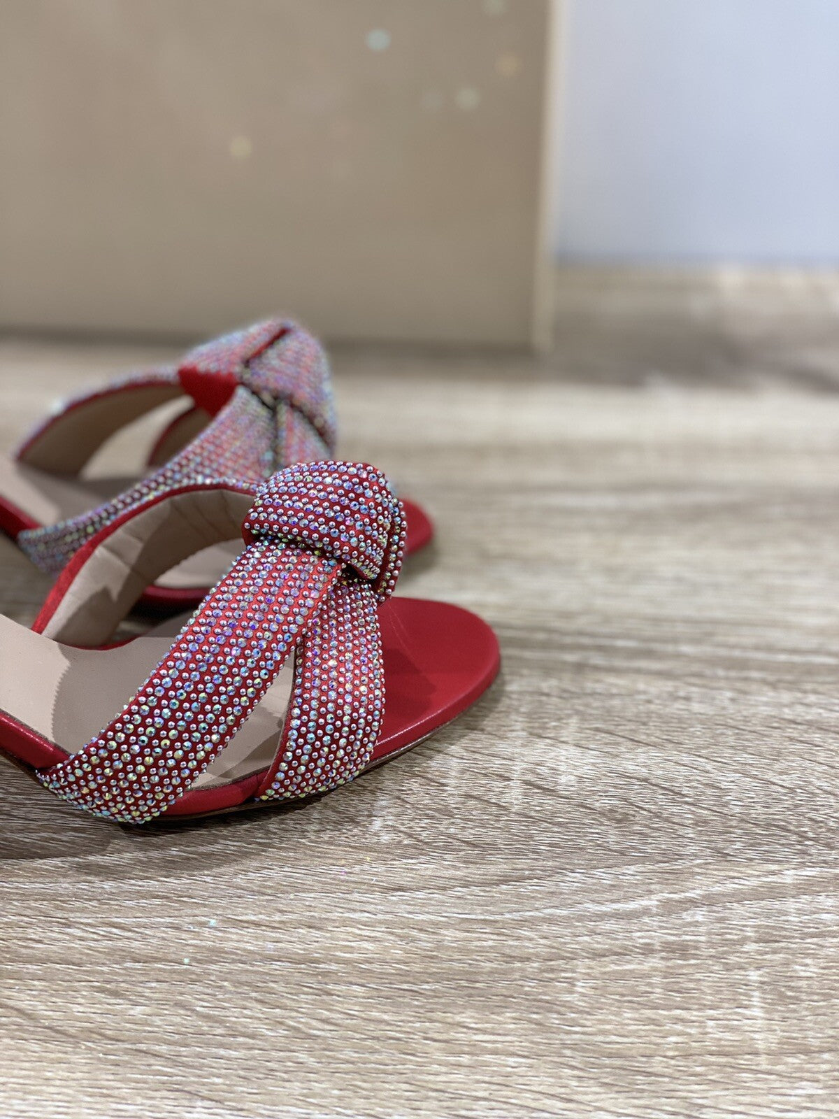 Ninalilou Sandalo donna pelle Fuoco   luxury sandal Swarovski ninalilou 40