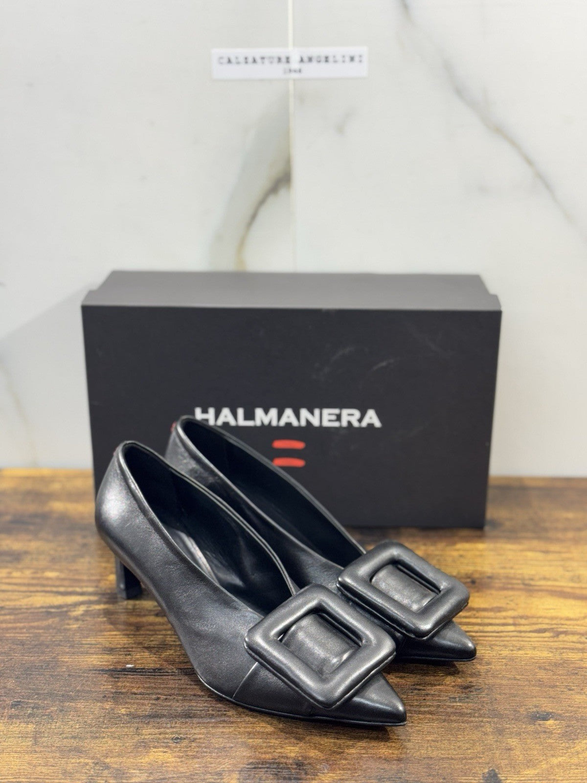 HALMANERA Décolleté  Pelle Nero  Luxury Made In Italy Donna 36