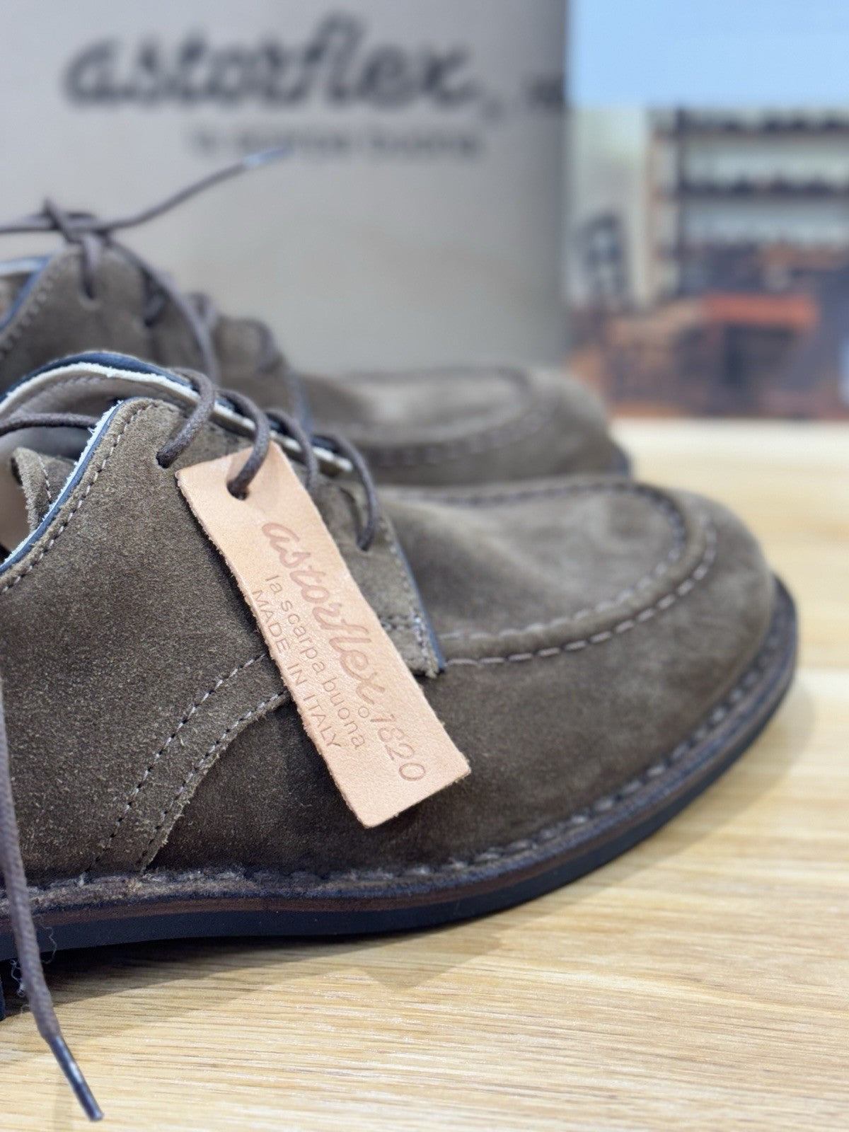 Astorflex Carlflex  Stringata   Suede Dark Khaki Casual Scarpa Uomo 42