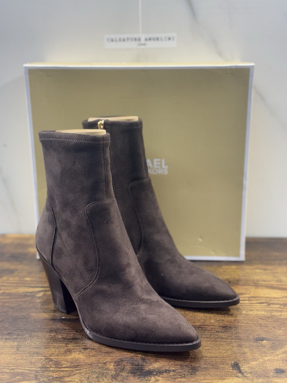 Michael Kors Texano Dover Donna Pelle Suede Marrone  Casual Texano Donna 37.5