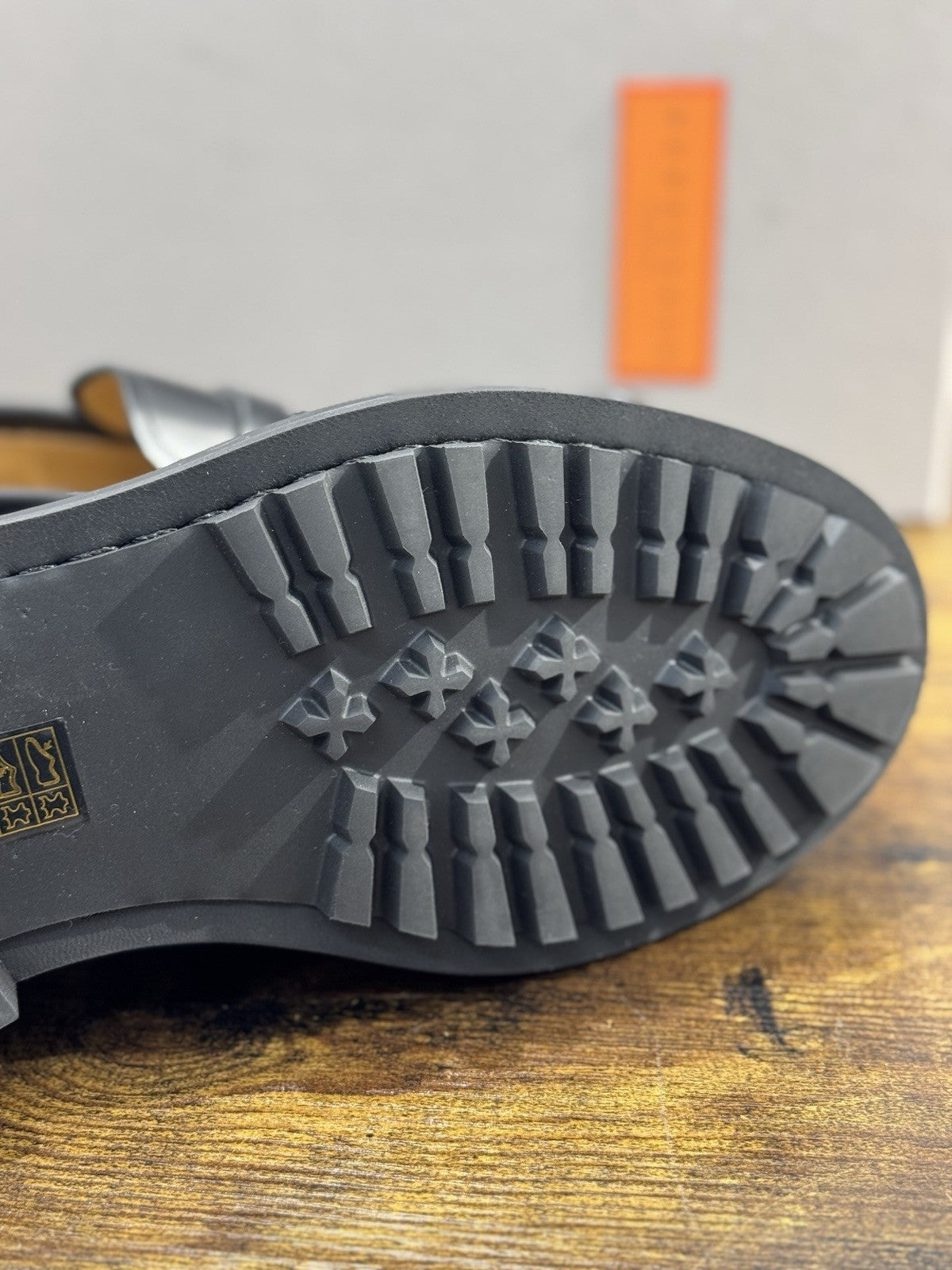 Henderson Baracco Mocassino Pelle Nero Luxury Handmade Commando Uomo 42