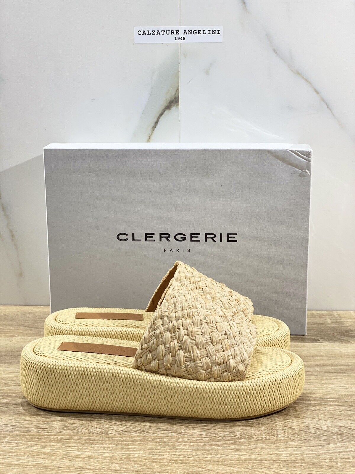 Clergerie Sandalo Donna Ajoe  Raffia Naturale Luxury Clergerie Loafer 39.5