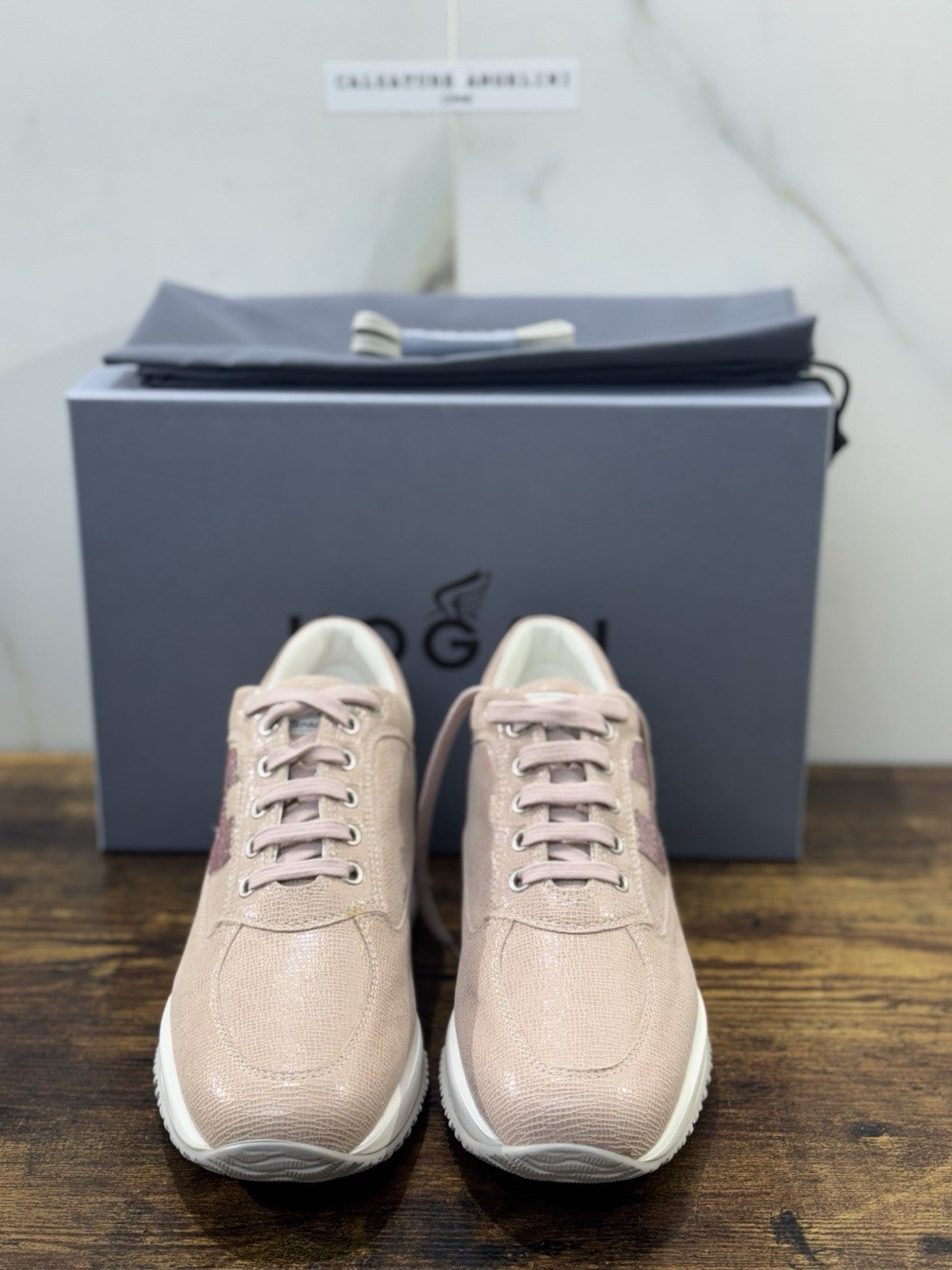 Hogan Interactive Pelle Rosa H Strass   Casual Hogan Donna 38