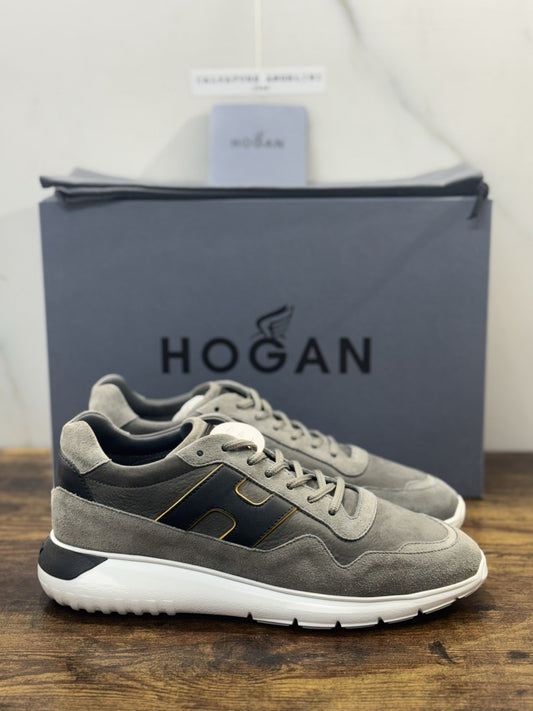 Hogan Interactive 3 Pelle Suede Grey Blu  Casual Hogan Uomo 41