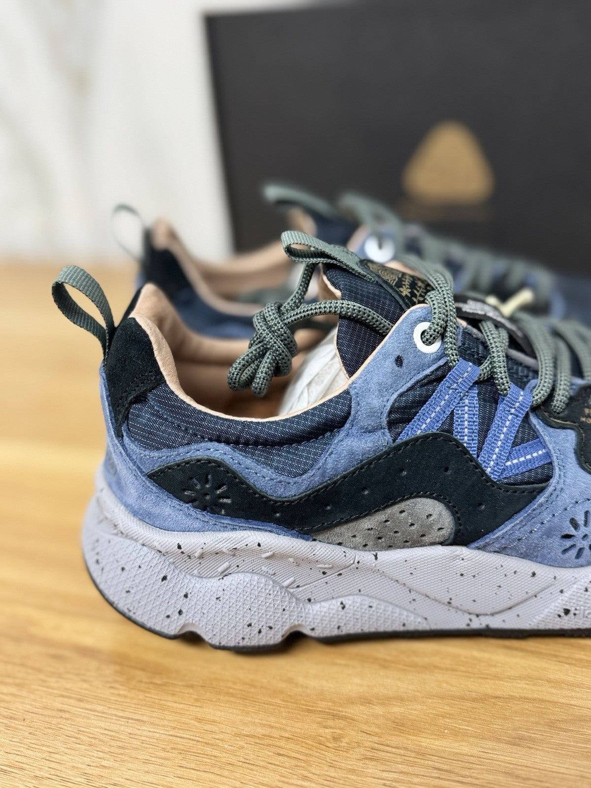 Flower Mountain Yamano 3 Dark Indigo  Grey  Casual Vibram Performance Uomo 42