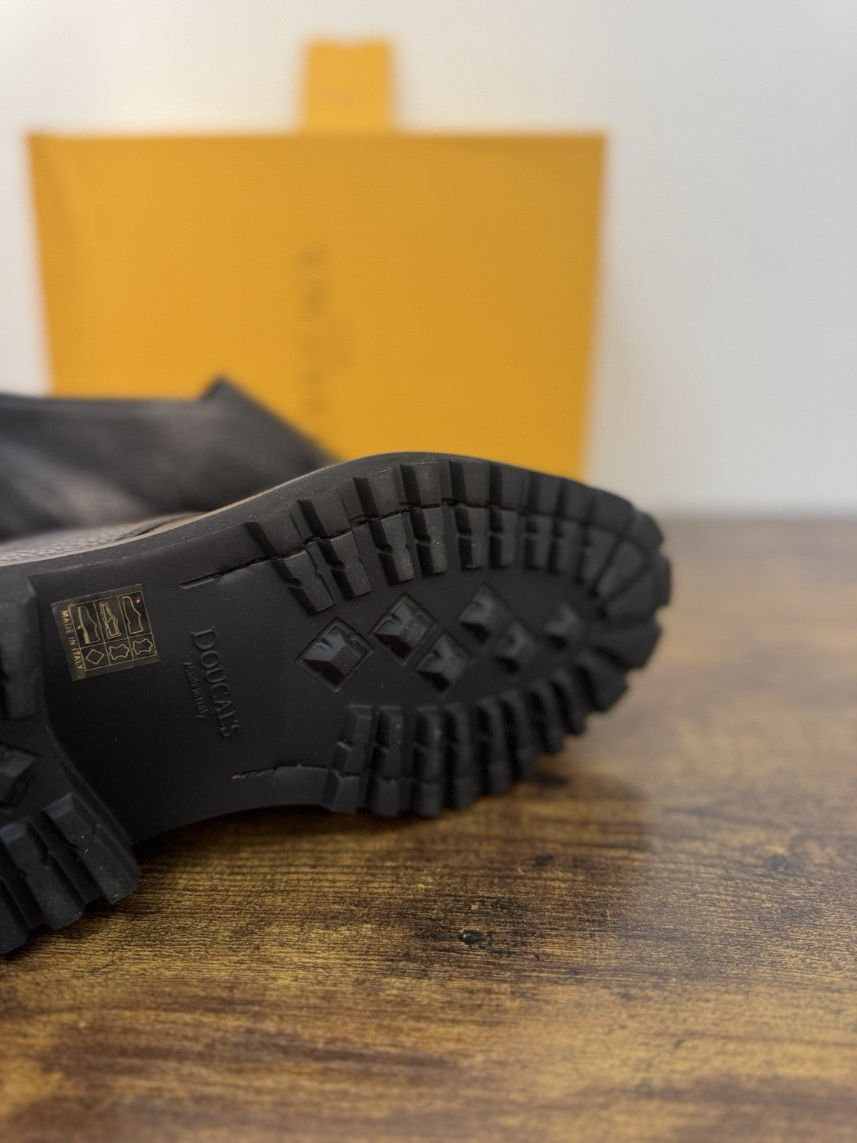 Doucal’s Open Walk Boot  Pelle Nera Casual Scarpa Doucal’s Uomo 43