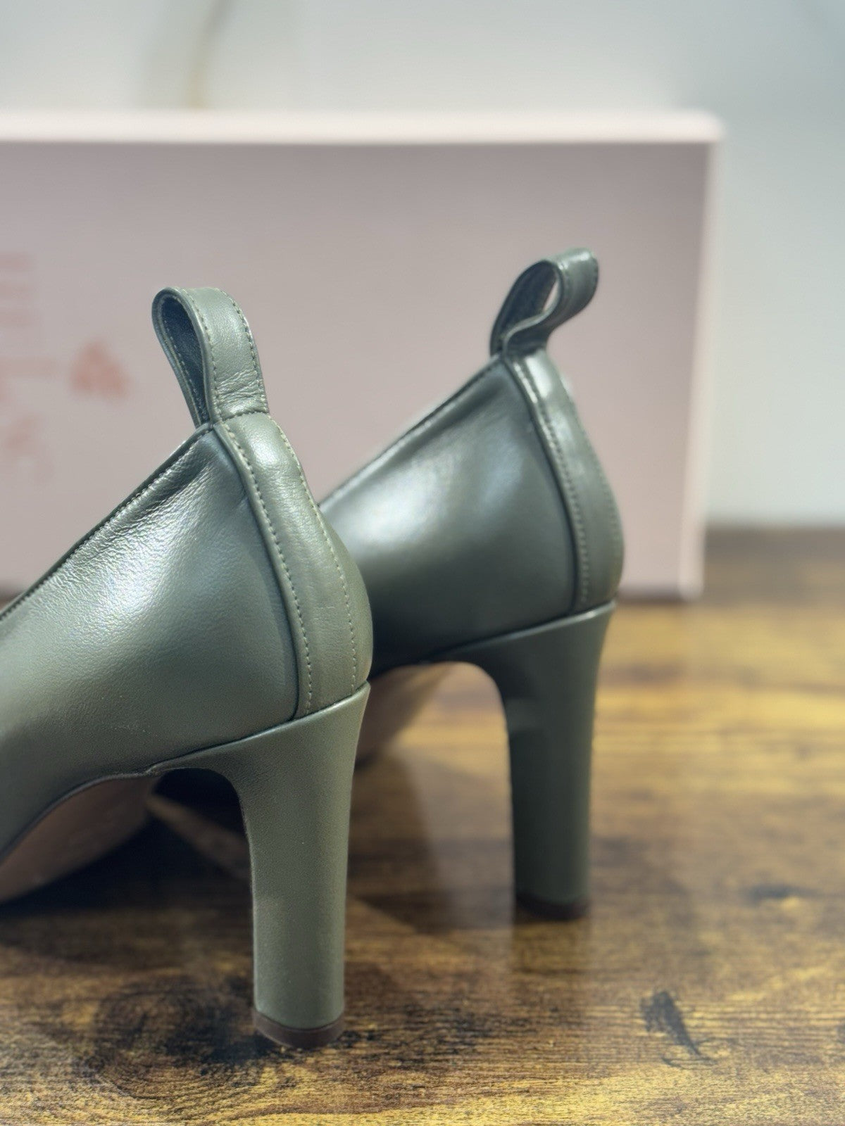 Relac Décolleté Donna Pelle Verdone  Luxury Woman Shoe Made In Italy 40