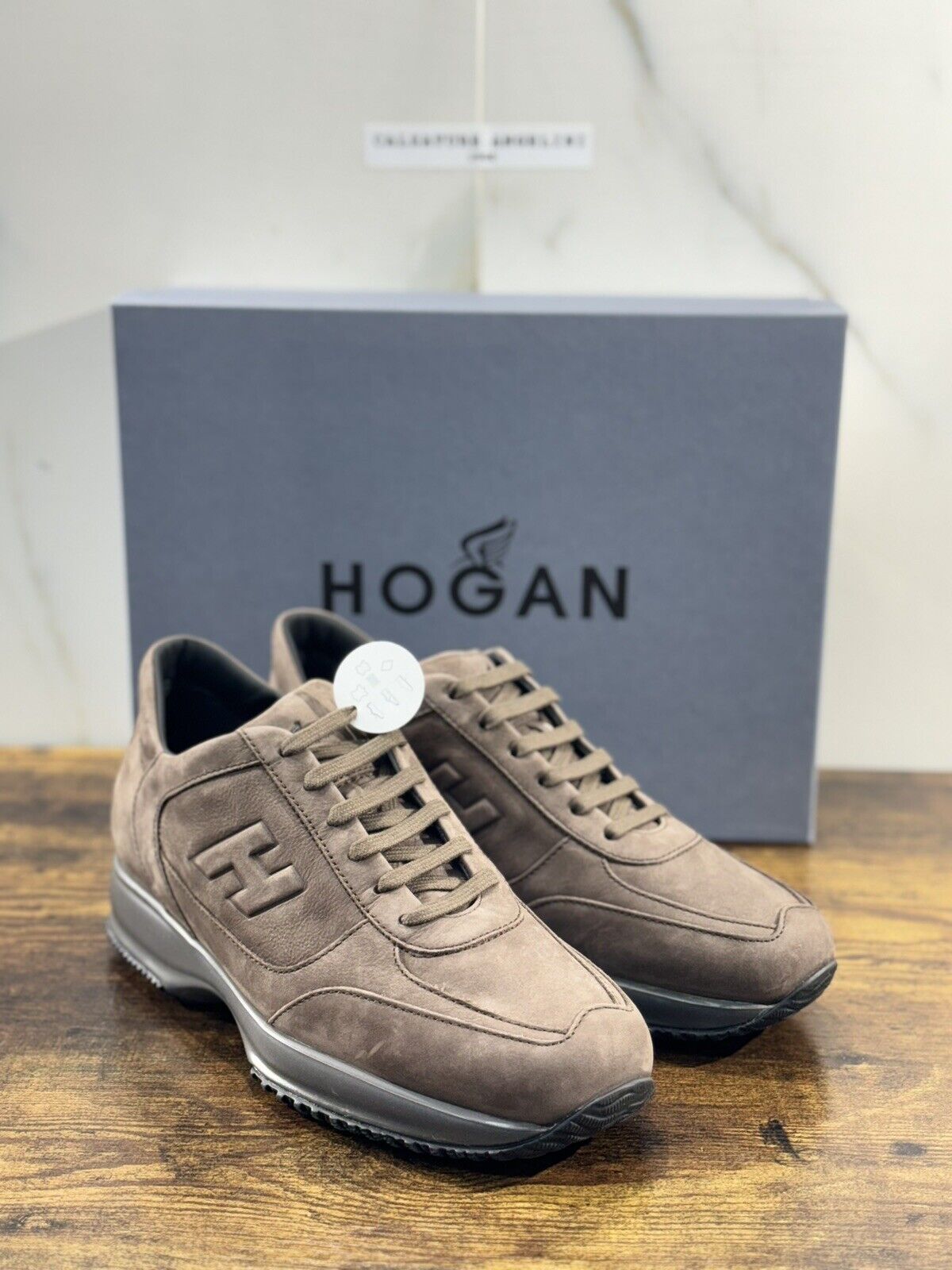 Hogan Interactive uomo Nabuk Tabacco      luxury casual hogan shoes 42