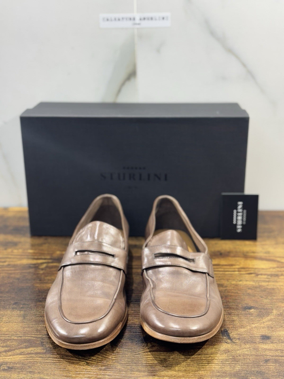 Sturlini Firenze Mocassino  Uomo Pelle Cioco     Luxury Craftmanship Men 43.5