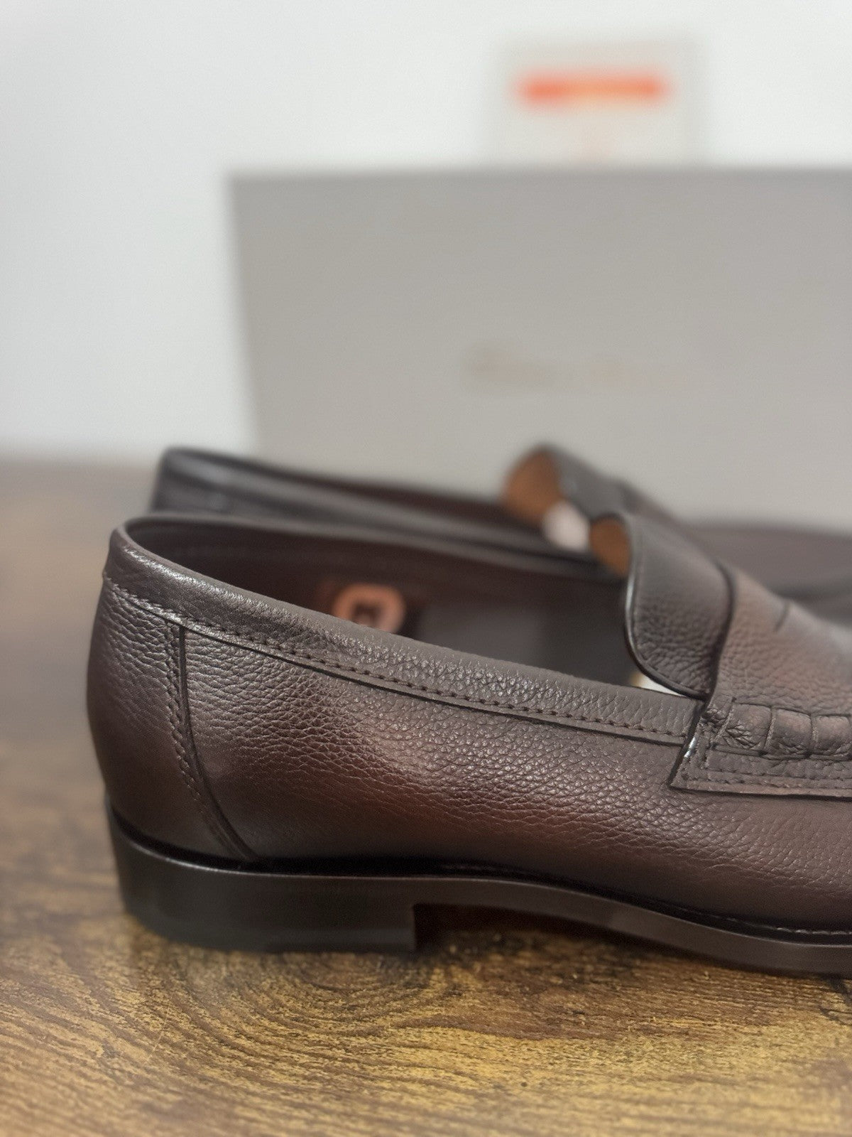 Santoni Mocassino Goodyear  Pelle  Marrone  Luxury Scarpa Santoni Uomo 42.5