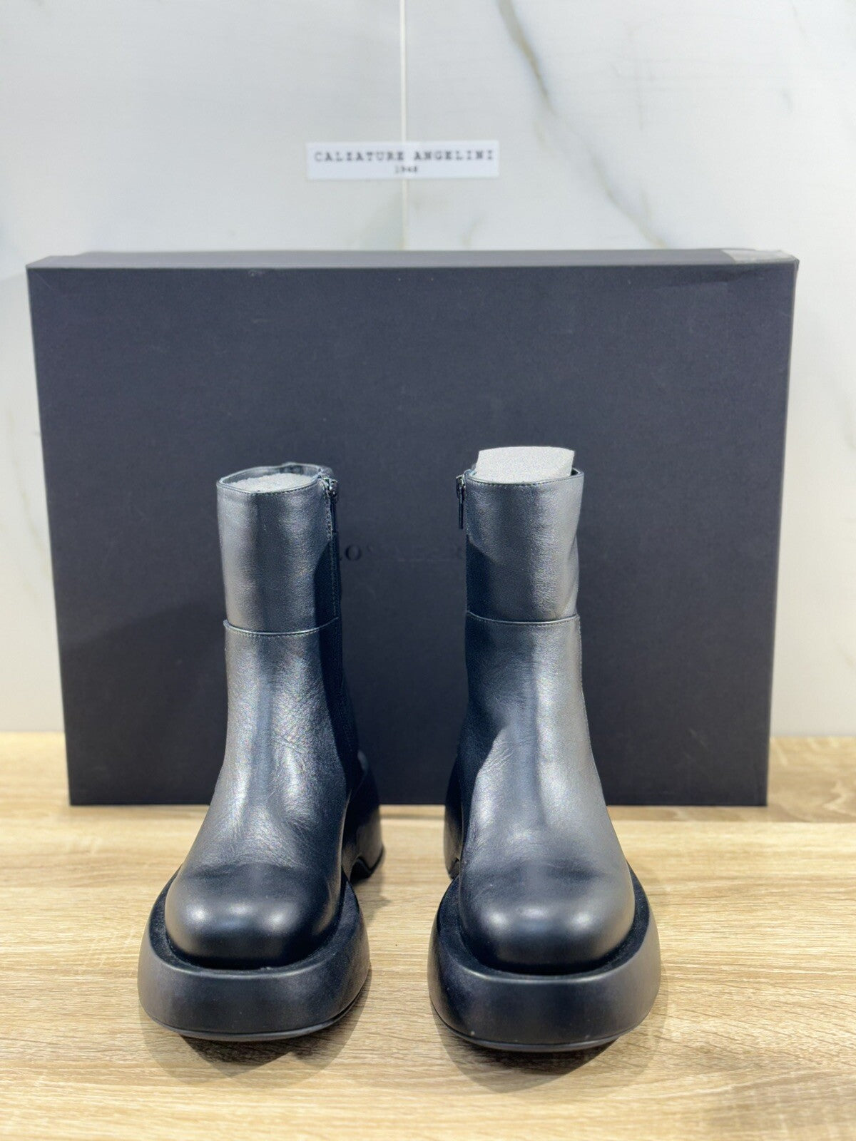 Paloma Barcelo’ Stivaletto Ebo   Donna Pelle Nero Zeppa  36