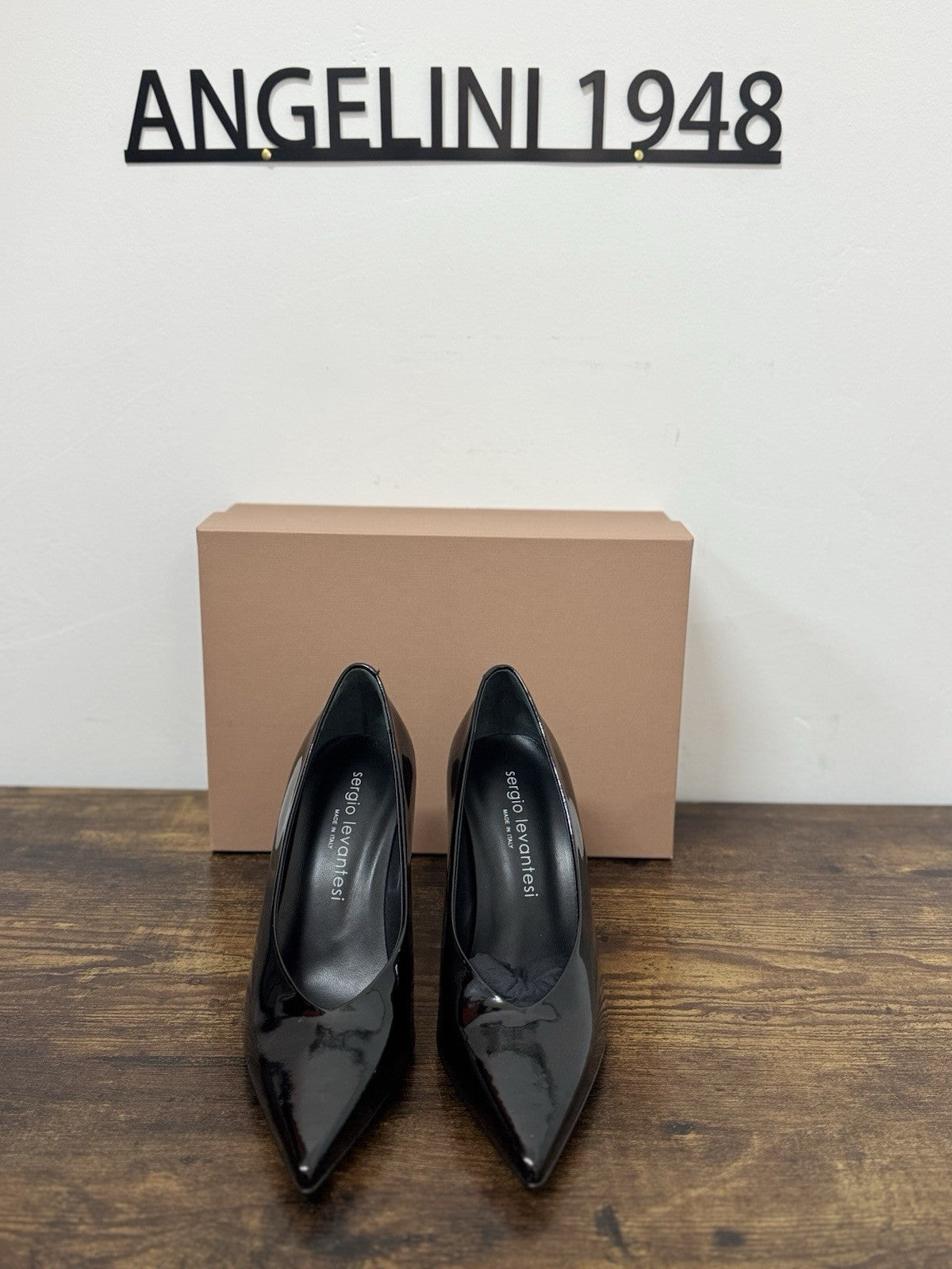 Sergio Levantesi Décolleté Modern  Pelle Nero  Casual Donna 37.5