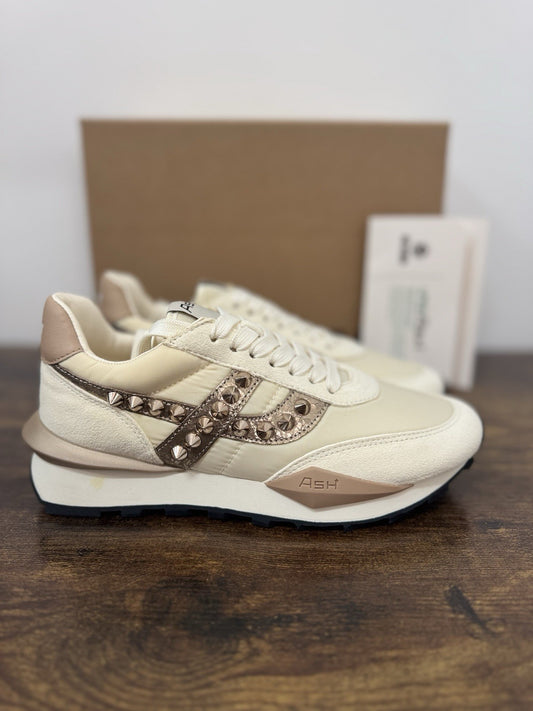 Ash Spider Studs Sneaker Suede Beige  Casual Ash Donna 36