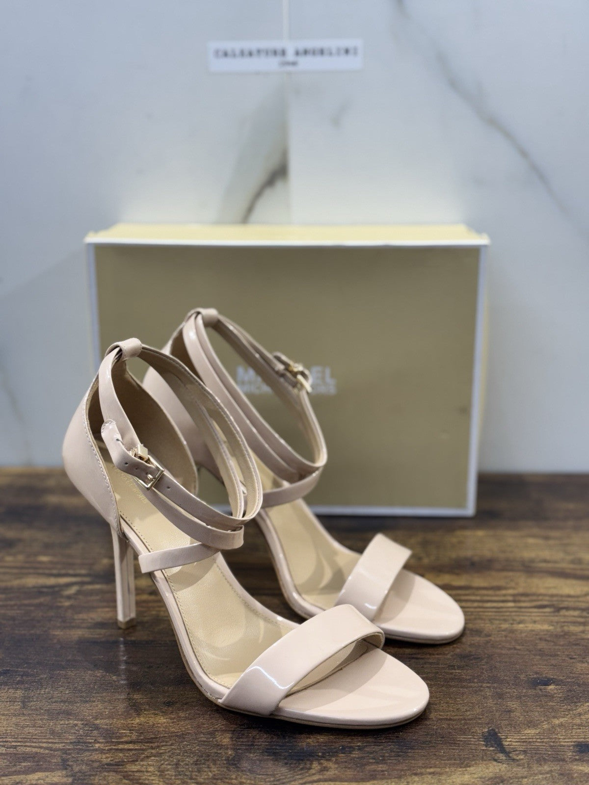 Michael Kors Sandalo Astrid  In Pelle Beige  Casual Donna 38.5