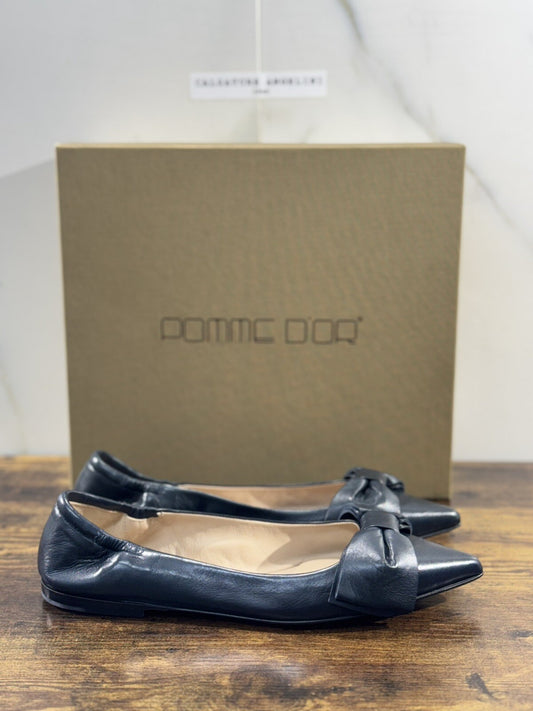 Pomme D’or Ballerina   Donna Pelle Blu     Handmade Woman Pomme D’or 40