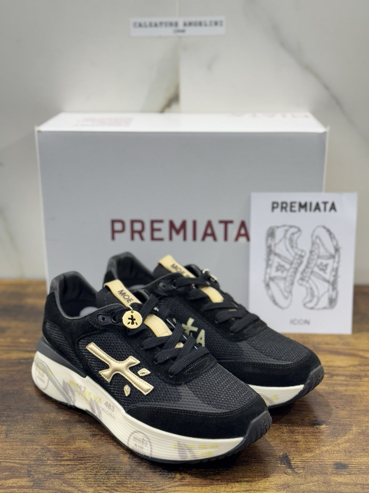 Premiata Sneaker Moerund  Nero  Casual Premiata Scarpa Donna 37