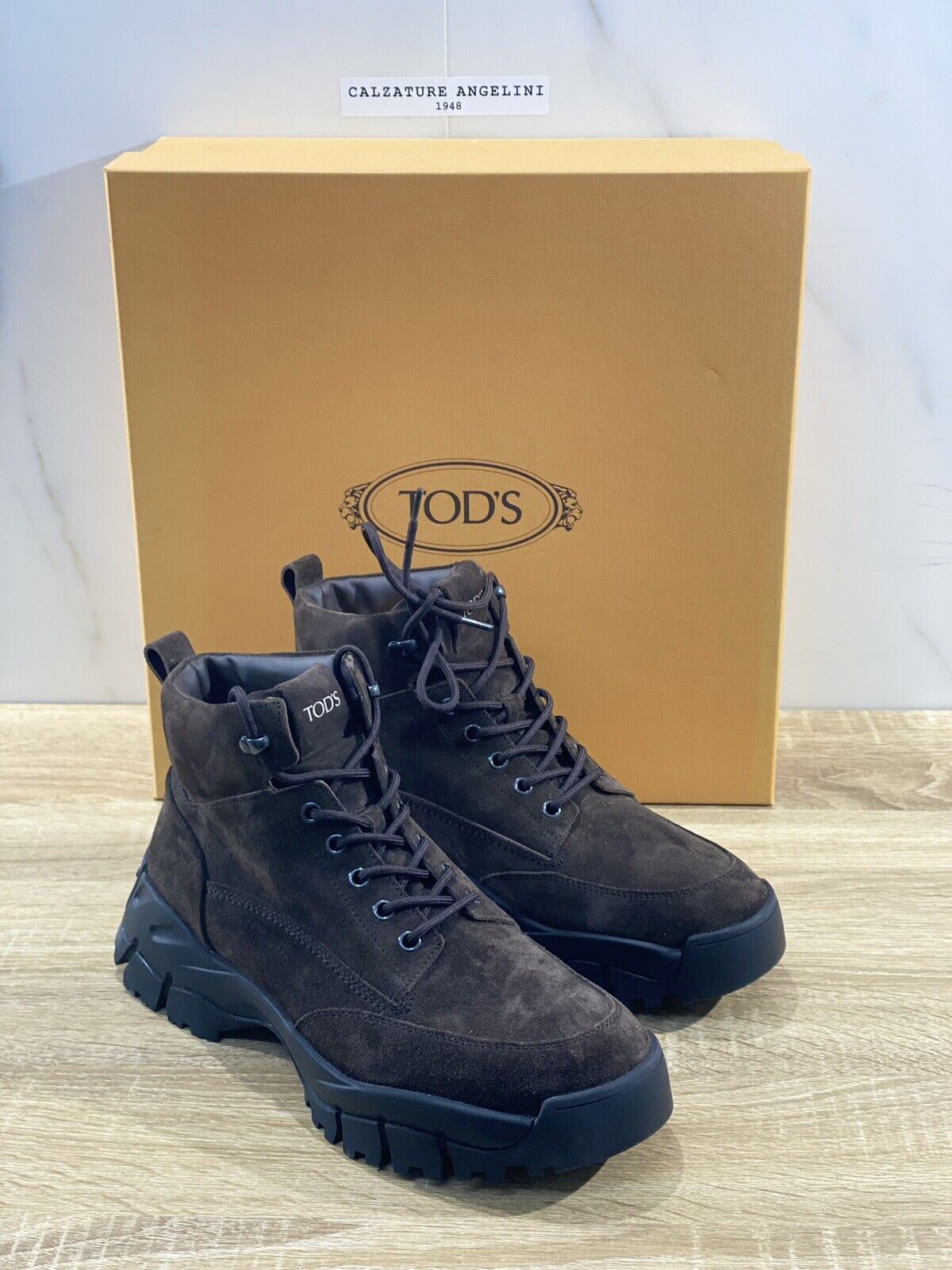 Tod’s Stivaletto uomo mid mountain boot testa moro luxury tod’s men shoes 40